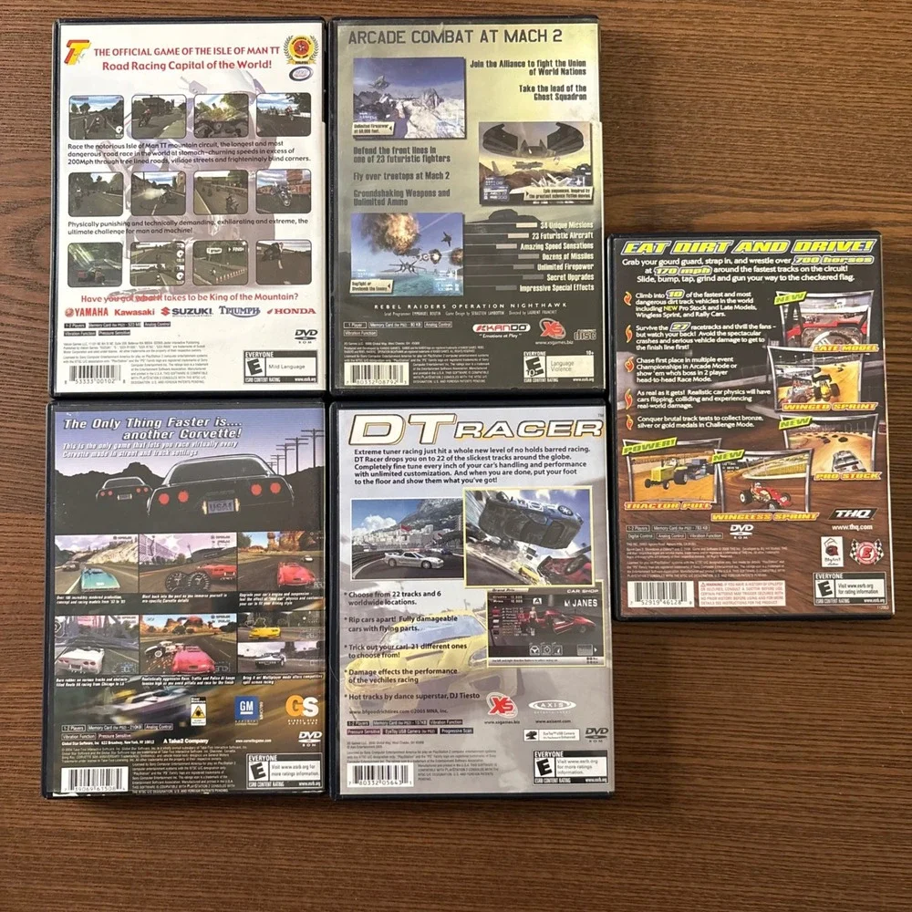 Sony PS2 Racing Game Lot 5 Games Excellent Condition Suzuki Corvette Sprint Cars